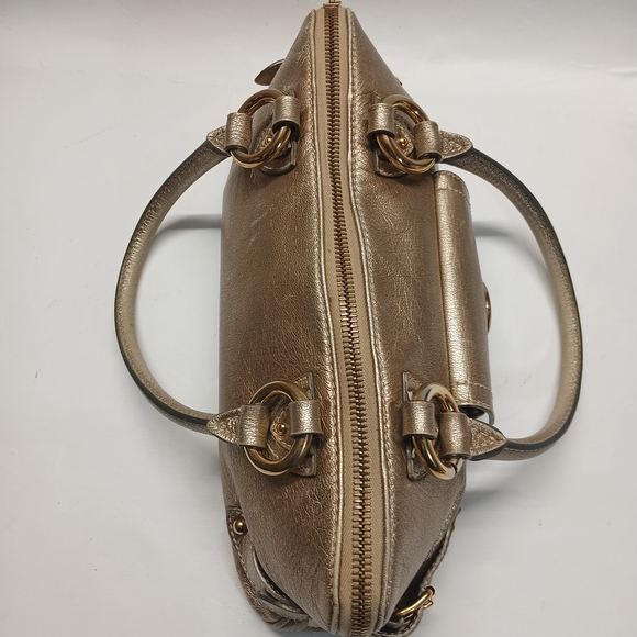 Marc Jacob Metallic Gold Women’s Satchel Handbag - Picture 2 of 16